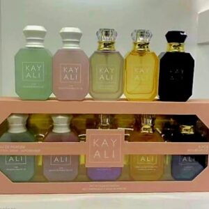 Kayali (Oudgasm Cafe Oud/Marrakesh/Vanilla Candy/Yum Pistachio/Yum Bougee Marshmallow) Set (5x30ml) (Peach Box)