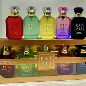 Kayali (Oudgasm Smoky Oud/Fleur Majesty/Lemon Sugar/Sweet Banana/Juicy Apple) Set (5x30ml) (Gold Box)